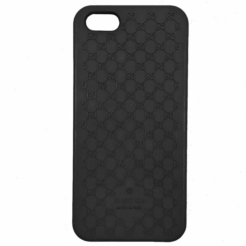 NEW $295 Gucci GG Guccissima Custodia iPhone Case! Black iPhone 5 5S 5C SE 1st G